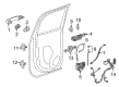 Chevy Silverado 1500 Door Latch Cable Diagram - 23148335