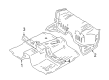 2004 Chevy Tracker Floor Pan Diagram - 91176861
