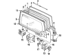 Chevy Tracker Door Lock Cylinder Diagram - 96068546
