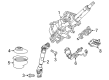 Cadillac Steering Column Seal Diagram - 23170898