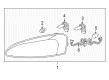 2004 Pontiac Grand Prix Headlight Diagram - 25851404