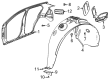 Buick Encore GX Fender Splash Shield Diagram - 42758069