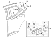 2022 Chevy Bolt EV Door Moldings Diagram - 42438248