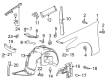 2018 Chevy Camaro Fender Splash Shield Diagram - 23164449