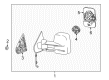 2014 Chevy Silverado 1500 Side View Mirrors Diagram - 22820398