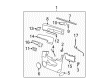 Saturn Door Handle Diagram - 96861999