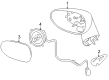 Pontiac Solstice Side View Mirrors Diagram - 25882000