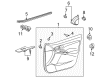 2009 Pontiac Vibe Door Seal Diagram - 19184169