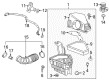 Cadillac CTS Air Filter Diagram - 20880138