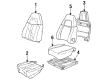 1995 Chevy Corvette Seat Cushion Pad Diagram - 10262256