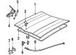 1985 Buick Riviera Lift Support Diagram - 1615272