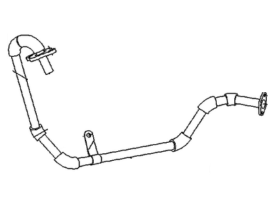 Chevy Aveo5 EGR Tube - 96878450