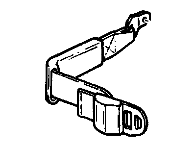 1992 GMC Sonoma Seat Belt - 12541307