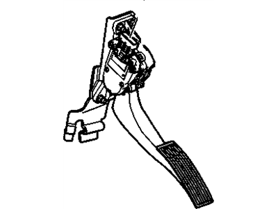 Chevy 15821777 PEDAL,ACCELERATOR(W/BRACKET)(INCLUDES SENSOR)(MATING CONNECT USE 13580116 W/LEADS)