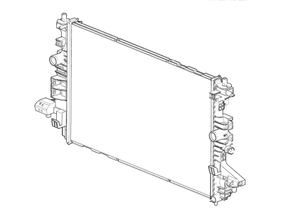 Chevy 84492791 RADIATOR,(SEE GROUP 01 "RADIATOR ASM" FOR DETAILED ILLUSTRATED VIEW)
