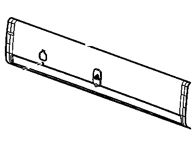 Chevy 89024322 MOLDING,REAR WINDOW LOWER GARNISH(INCLUDES 4-6)(PEWTER)