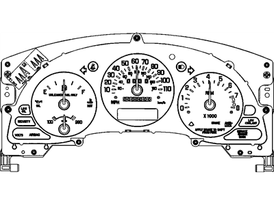 Chevy 16149751 Gauge Cluster
