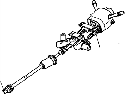 Cadillac 25858241 COLUMN,STEERING(INCLUDES 1-38,40-52,54-55)(CASHMERE)