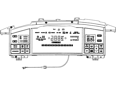 Cadillac 16200276 Gauge Cluster