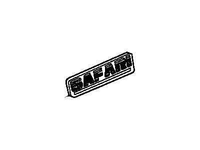 GMC Safari Emblem - 15634163