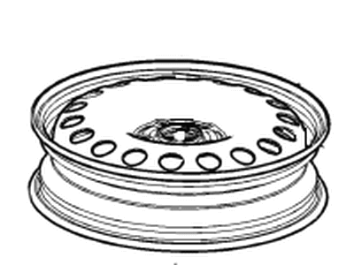 GM 13383365 Spare Wheel, Rear, Steel