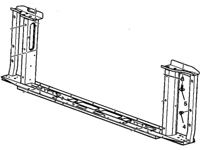 Chevy 20840497 SUPPORT,RADIATOR(INCLUDES 2-8)