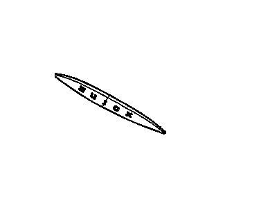 GM 10318273 Plate, Hood Panel Ornamentation