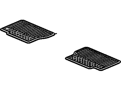 GM 19210588 Mat Package, Rear Floor Mat (Vinyl)