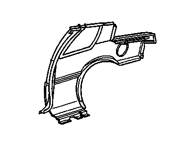 GM 20717212 Outer Panel, Rear Passenger Side