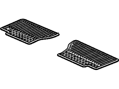 Chevy 19210590 MAT PKG,REAR VINYL(CASHMERE)(INSTALL 0.10)(TWIN)(16.800)
