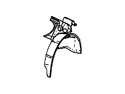 Cadillac 9117704 Inner Wheelhouse