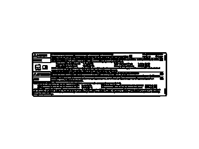 Hummer 15205663 Info Label
