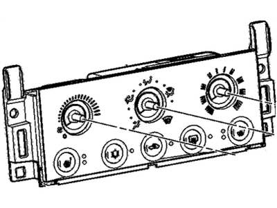 Pontiac 15849777 CONTROL,HEATER & A/C(FOR ORDERING INFORMATION, REFER TO BULLITEN GCUS-9-4131 OR REGINONALEQUIVALENT BULLITEN)(INCLUDES 2-5)(LABELED 15849777,15835328,15298854,10342504)