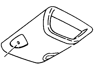 Pontiac 22590540 Pull Handle Retainer Clip