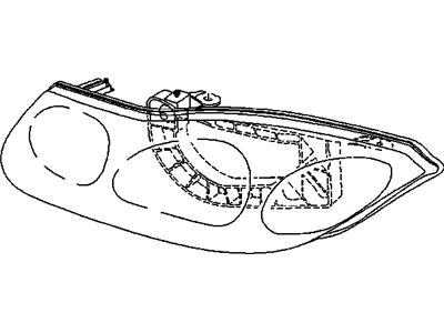 2002 Saturn SC1 Headlight - 21124748