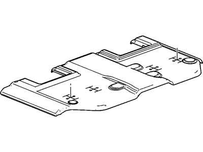 Chevy 84115937 CARPET,INTERMEDIATE FLOOR PANEL(SEE GROUP 16 "FLOOR COVERING & RELATED PARTS" FOR DETAILED ILLUSTRATED VIEW)(BLACK)