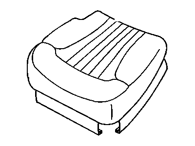 GM 12478990 Cover, Am7 - Rear Bucket/Split Seat Cushion