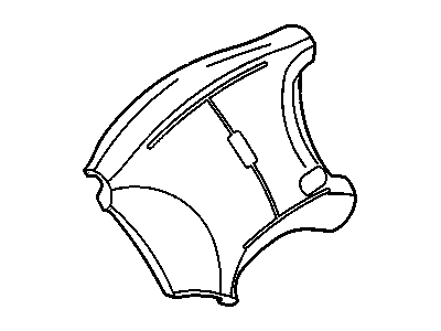 Oldsmobile 16759635 AIRBAG,STEERING WHEEL(INCLUDE 4,5,6)(GARNET RED)(14.865)