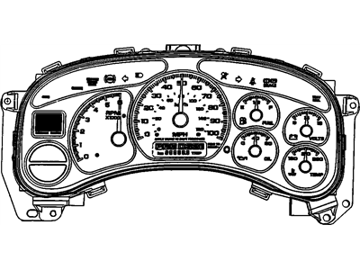 GMC Yukon XL 2500 Instrument Cluster - 15758077