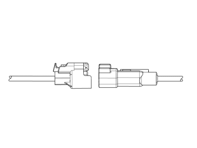 Chevy 19301583 CONNECTOR KIT,WIRING HARNESS(CHASSIS HARNESS TO REAR WHEEL SPEED SENSOR JUMPER HARNESS)(BLACK)(2-WAY MALE)(W/LEADS)(SIDE ELECTRIC CODE: X414)