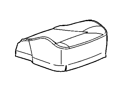GM 20776687 Cover, Front Seat Cushion, Gray, Passenger Side