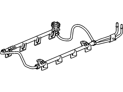 2005 Cadillac DeVille Fuel Rail - 12579067