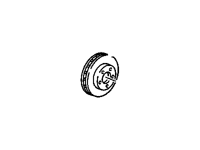 2008 Cadillac DTS Brake Disc - 25676076