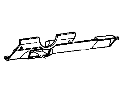 Chevy 12543674 FILLER,INSTRUMENT PANEL STEERING COLUMN OPENING(BLUE)