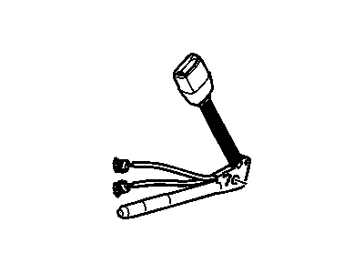 Chevy 15796602 BELT,PASSENGER SEAT(BUCKLE SIDE)(INCLUDES 7)(CASHMERE)(PART CONTAINS PYROTECHNIC SLACK ADJUSTER)