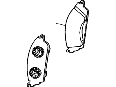 1990 Pontiac Firebird Brake Pad - 12518935