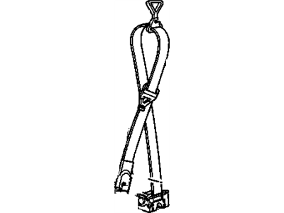 Chevy 12510644 Belt & Retractor