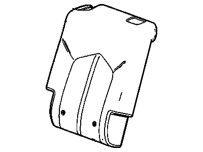 Cadillac 22745003 COVER,REAR SEAT BACK(TITANIUM)
