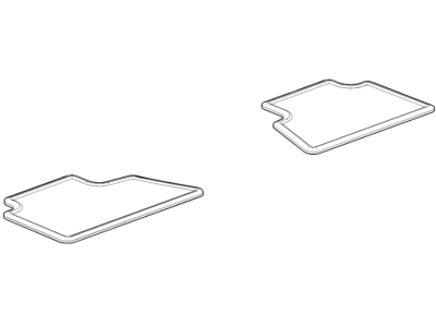 GM 23222328 Mat Package, Rear Floor(Carpet Insert), Jet Black