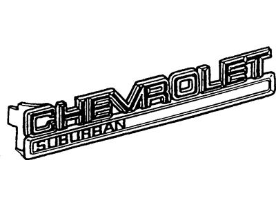 Chevy Tahoe Emblem - 15974826